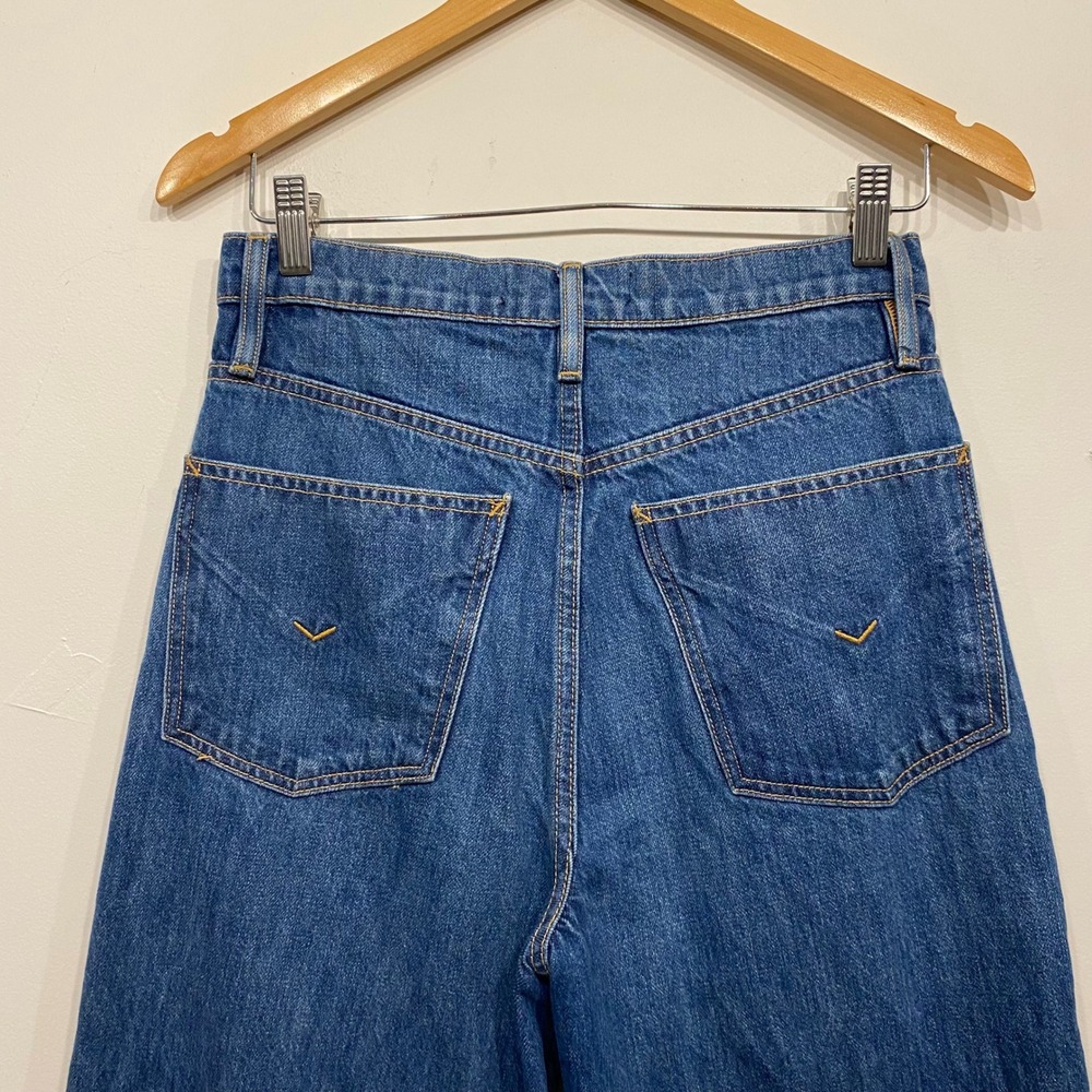Hudson Nora High Rise Wide Leg 70s Jeans Effortless Relaxed 100% Cotton Size 27 - Picture 5 of 7